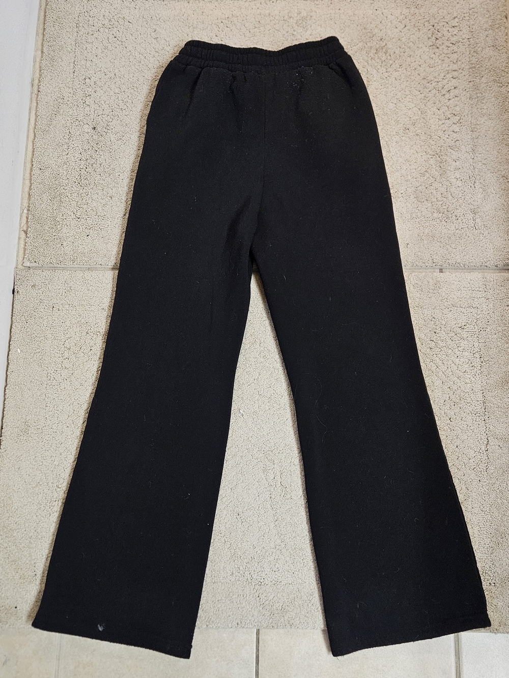 Ella & Sage Black Wide-Leg Sweatpants – Size Medium - Picture 6 of 6